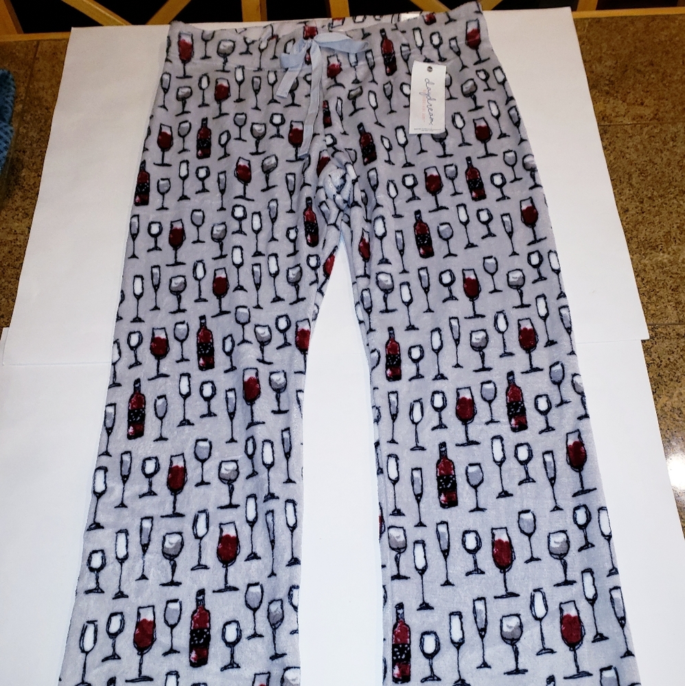Wine Lover Pajama Bottoms NWT